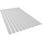 Ekena Millwork 94H x 5/8T Adjustable PVC Slat Wall Panel Kit w/ 4W Slats, Unfinished contains 11 Slats SWP55X94X0625UN - alternate 6